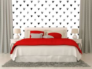 טפט קיר לבבות קטנים