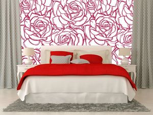 טפט קיר איור שושנים