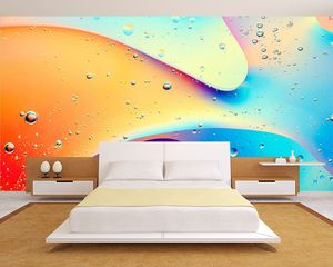 טפט קיר גל כתום / תכלת