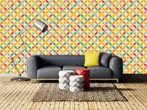 טפט מעוצב Pattern עגולים צבעוני