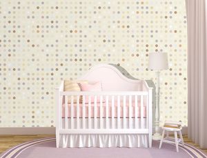 טפט קיר נקודות צבעוני גוון בהיר