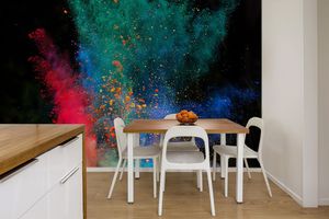 טפט קיר צילום התפוצצות צבעים.