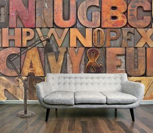טפט קיר צילום תבליטי אותיות באנגלית בברזל ברזולוציית תלת מימד.