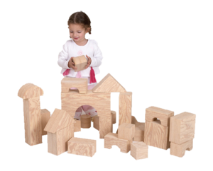 קוביות דמוי עץ ענקיות רכות 32 יח' פיירפליי