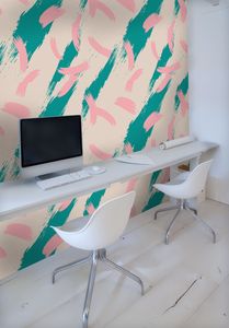 קיר צילום העלים הירוקים.