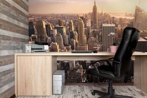 קיר צילום עיר מגבוה.