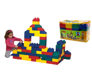 קוביות משתלבות ענקיות גמישות ורכות 50 יח' פיירפליי