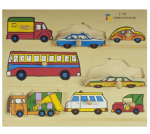 פאזל כפתור מכונית במסילה דורון לילד