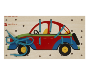 תמונת השחלה צבעונית עץ - מכוניות דורון לילד