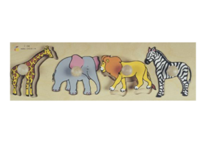 פאזל ענק לפעוטות חיות בר דורון לילד