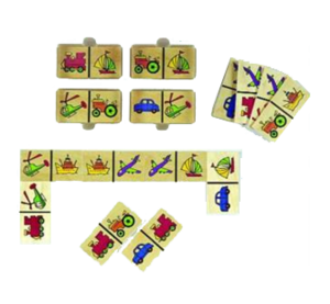 דומינו כלי רכב קופסת עץ דורון לילד