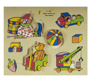 פאזל כפתור עץ צעצועים מורכב דורון לילד