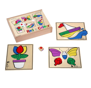 לימודי הרכב צבעים - 6 פאזלים דורון לילד