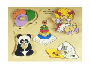 פאזל כפתור עץ צעצועים חדש דורון לילד