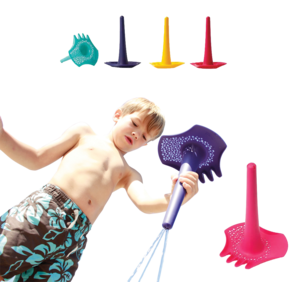 טריפלט בצבעים (ורוד, צהוב, ירוק) ענטל