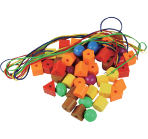 חרוזים גדולים להשחלה - 36 חרוזים פיירפליי