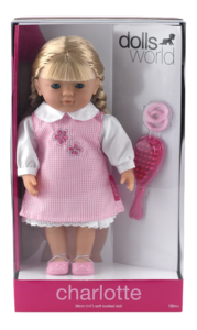 בובה 36 ס"מ קוקו בלונד + מברשת סקאל