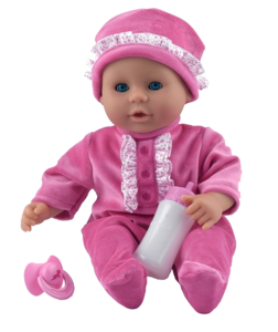 בובה אוצר קטן 36 ס"מ בגד ורוד כהה סקאל