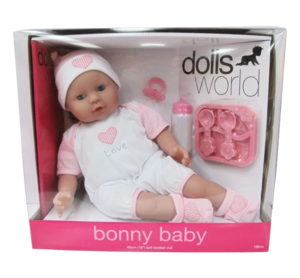 בובה + מוצץ בבגד גוף 46 ס"מ סקאל