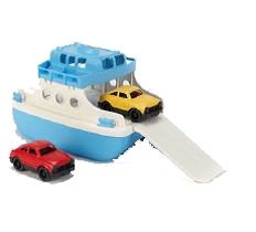 מעבורת ימית + שני רכבים - מותאם גם כמשחק אמבטיה אסקימוס