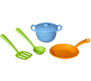 סט שף כולל סיר, מחבת, כף ותרווד אסקימוס