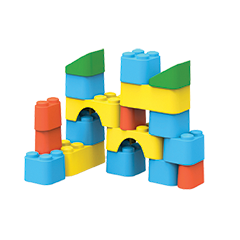 קוביות לגו  18 יחידות green toys  אסקימוס