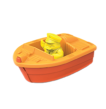 סירת מירוץ כתומה אסקימוס