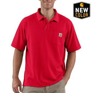 K570 פולו קבלן דוחה כתמים עם כיס אדום ®Carhartt