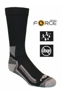 A422 מארז 3 זוגות גרבי ®FORCE פרפורמנס צבע שחור ®Carhartt 