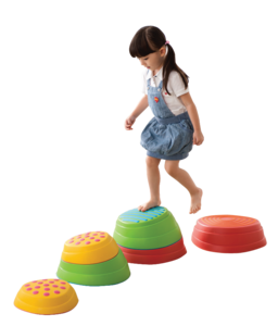 חלוקי נחל מסלול תחושתי - 6 יחידות בגדלים שונים יסוד