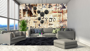 קיר חיתוך האותיות.