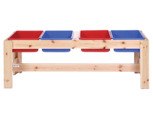 מתקן מים מעץ מחולק לארבעה