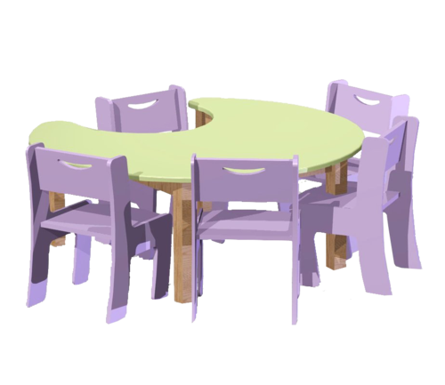 שולחן פרסה קטן בוק קוטר 120 ס"מ