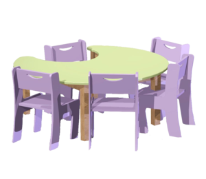 שולחן פרסה קטן בוק קוטר 120 ס"מ