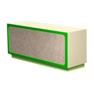 ארון מחיצה רוחב 60 ס"מ גב לוח לבד