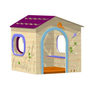 בית עץ - בית ביער 120X120X115 ס"מ