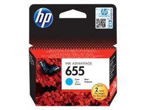 ראש דיו מקורי HP 655 ציאן