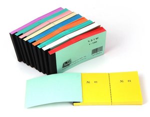 פנקס שוברים  צבעוני