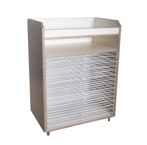 עגלת ייבוש ציורים בירצ' כולל 14 רשתות