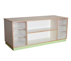 ארון מחיצה עם מיכלים 