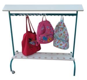 מתלה מעילים נייד + מגן בטיחותי