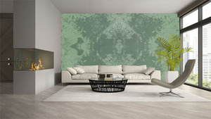 קיר הגוונים הירוקים.