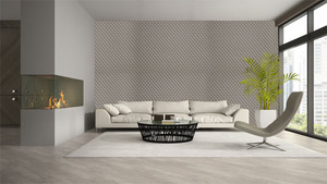 קיר טקסטורת הבד באפור.