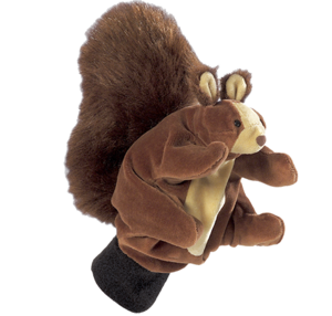 סנאי - בובת כפפה גירפה