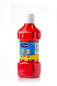 צבע גואש 500 מ"ל אדום