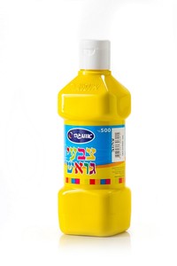 צבע גואש 500 מ"ל צהוב.