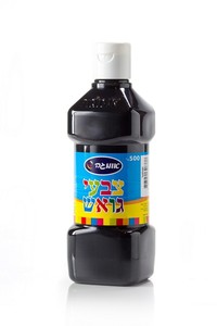 שם המוצר : צבע גואש 500 מ"ל שחור.