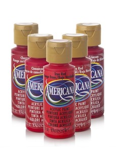 צבע אקריליק אמריקנה גוונים אדומים