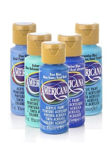 צבע אקריליק אמריקנה גוונים כחולים