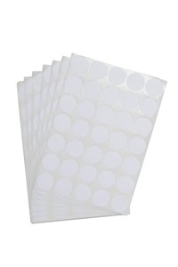 מדבקות משרד עגולות לבנות 19 מ"מ